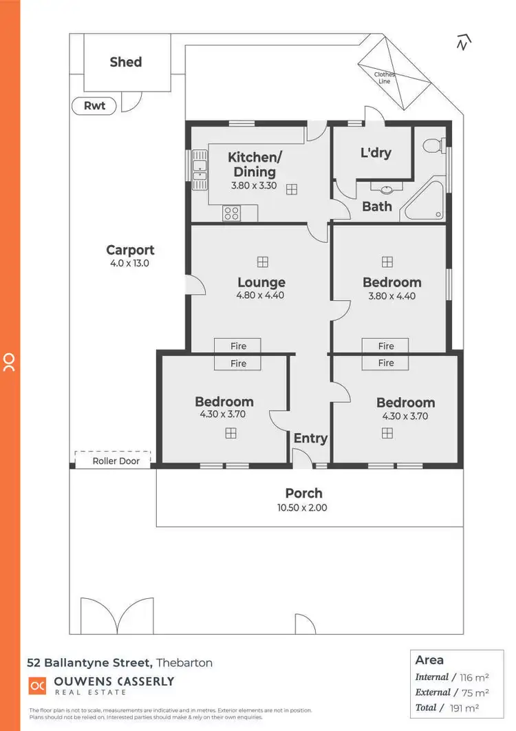 Floorplan of Homely house listing, 52 Ballantyne Street, Thebarton SA 5031