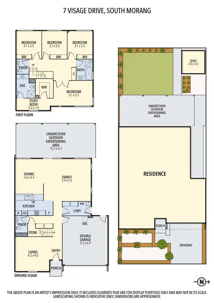 Floorplan of Homely house listing, 7 Visage Drive, South Morang VIC 3752