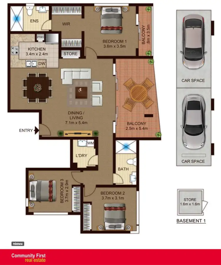 Floorplan of Homely unit listing, 6/4 Mayberry Crescent, Liverpool NSW 2170