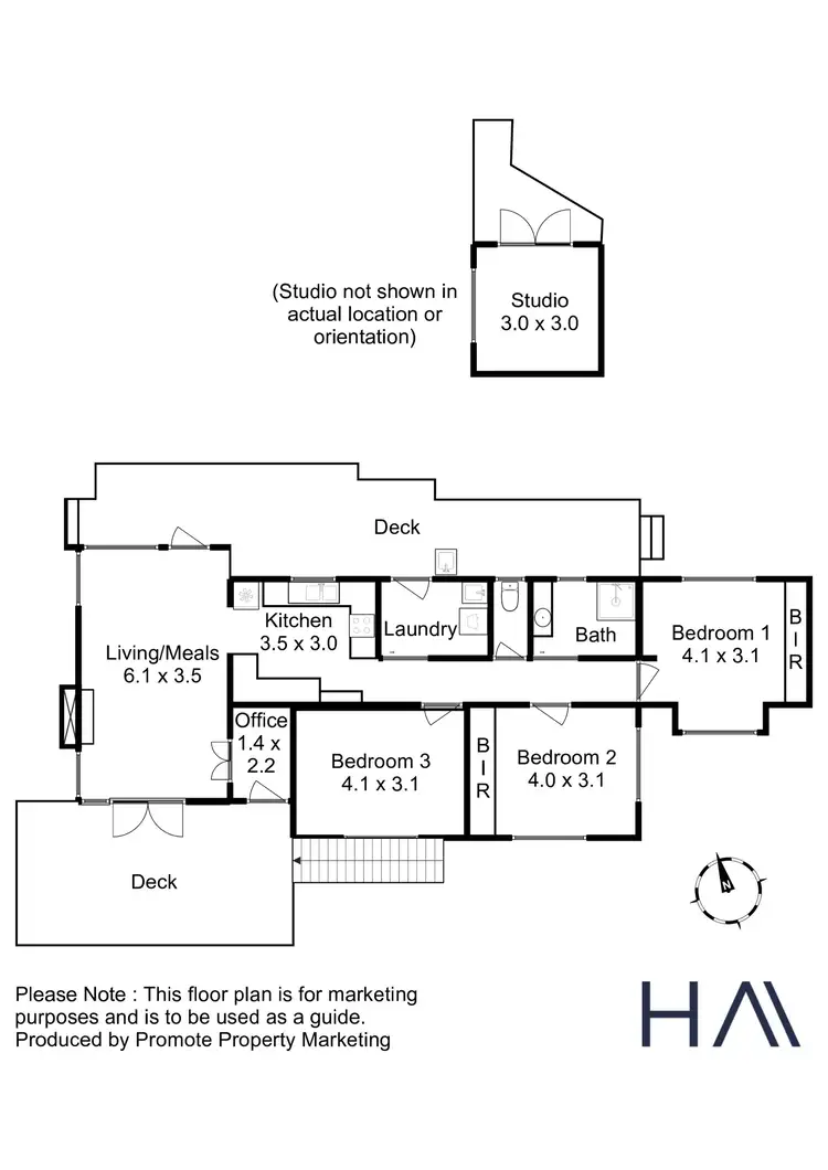 Floorplan of Homely house listing, 99 Malunna Road, Lindisfarne TAS 7015