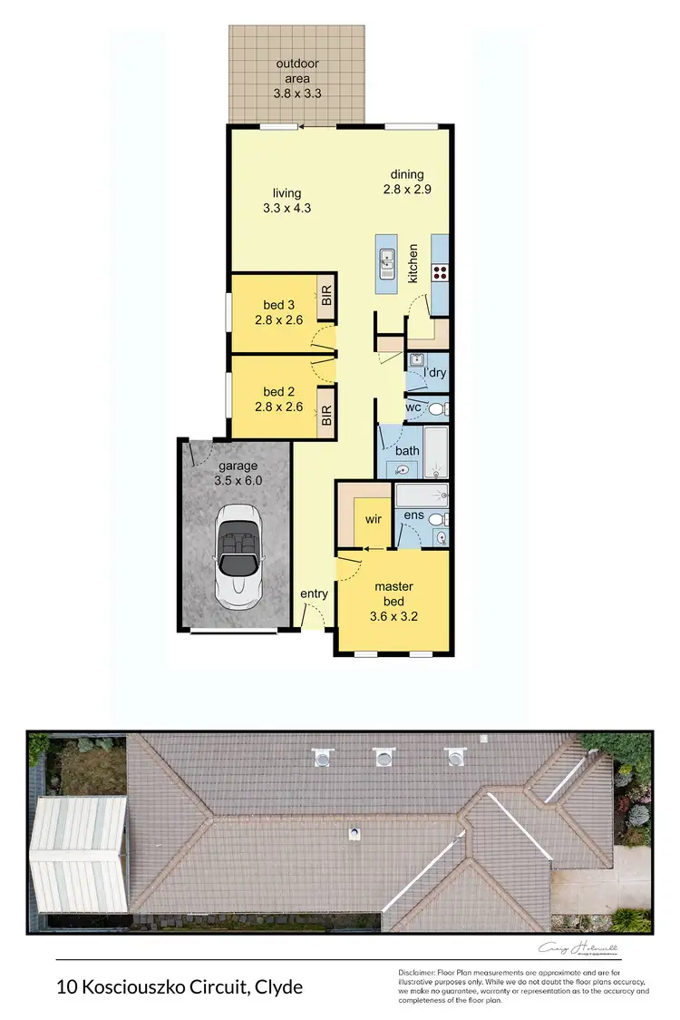 Floorplan of Homely house listing, 10 Kosciuszko Circuit, Clyde VIC 3978