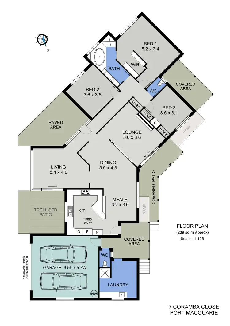Floorplan of Homely house listing, 7 Coramba Close, Port Macquarie NSW 2444