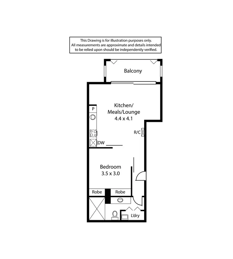 Floorplan of Homely apartment listing, 408/10 Balfours Way, Adelaide SA 5000