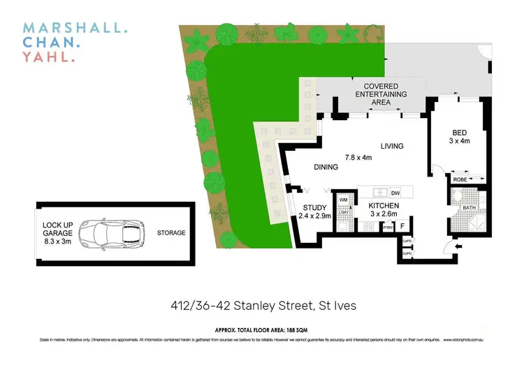 Floorplan of Homely apartment listing, 412/36-42 Stanley Street, St Ives NSW 2075