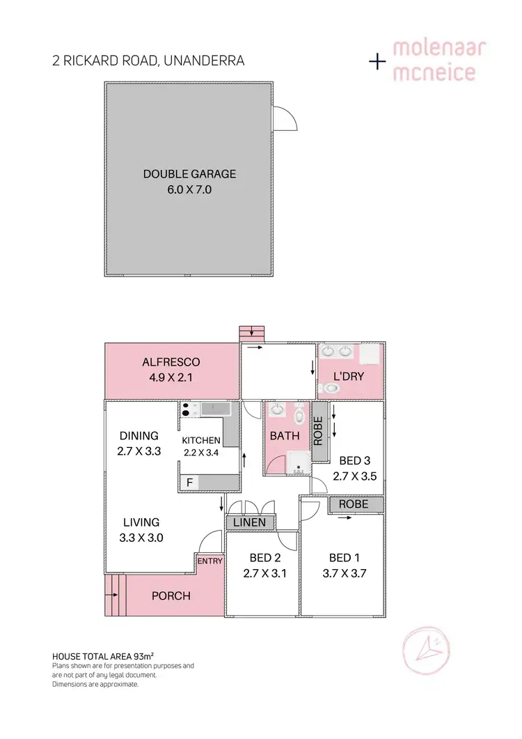 Floorplan of Homely house listing, 2 Rickard Road, Unanderra NSW 2526