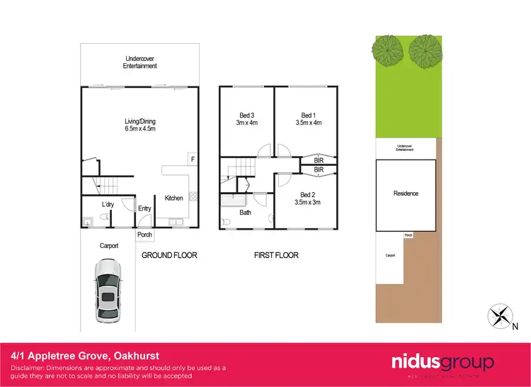 Floorplan of Homely townhouse listing, 4/1-9 Appletree Grove, Oakhurst NSW 2761