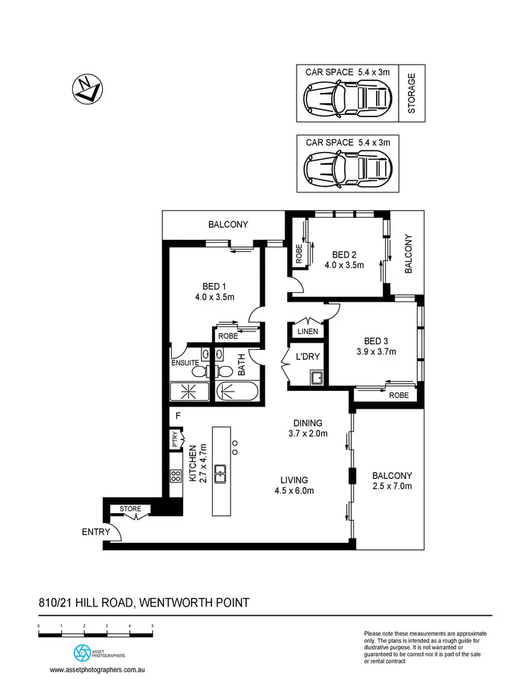 Floorplan of Homely apartment listing, 810/21 Hill Road, Wentworth Point NSW 2127