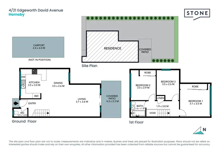 Floorplan of Homely townhouse listing, 4/21 Edgeworth David Avenue, Hornsby NSW 2077