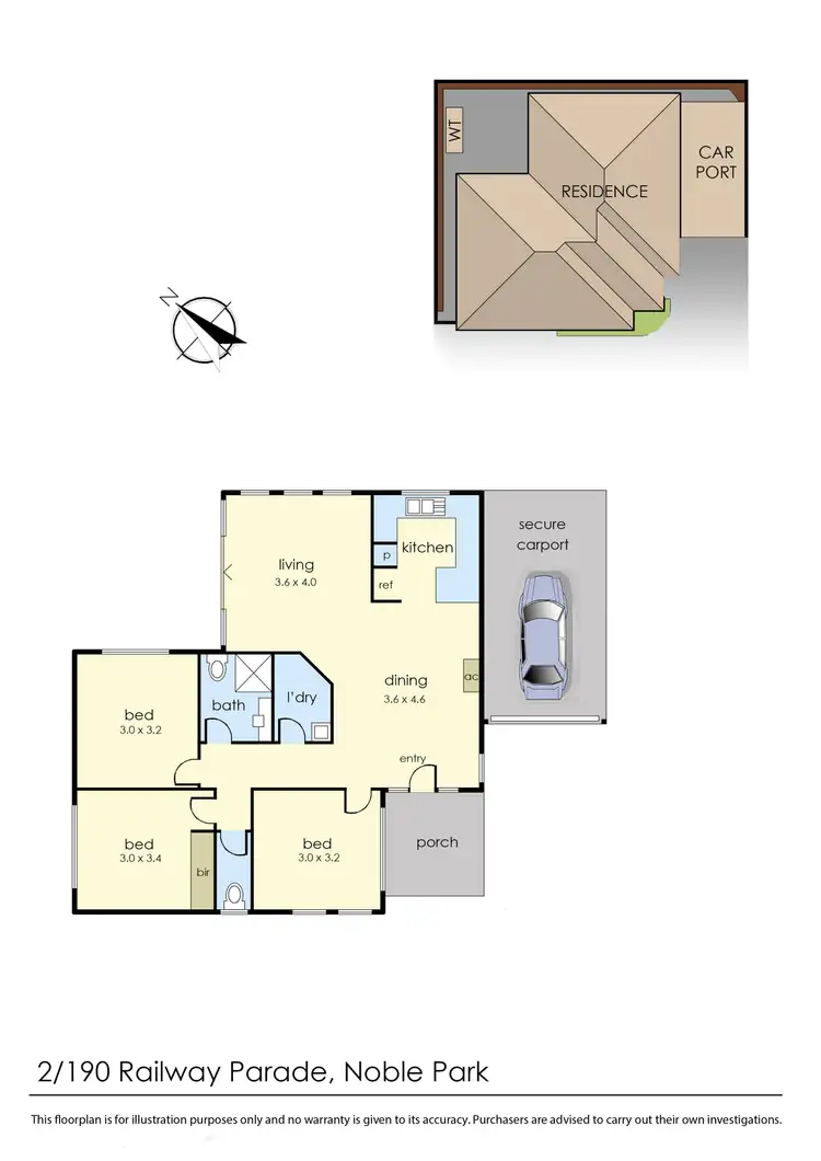 Floorplan of Homely unit listing, 2/190 Railway Parade, Noble Park VIC 3174