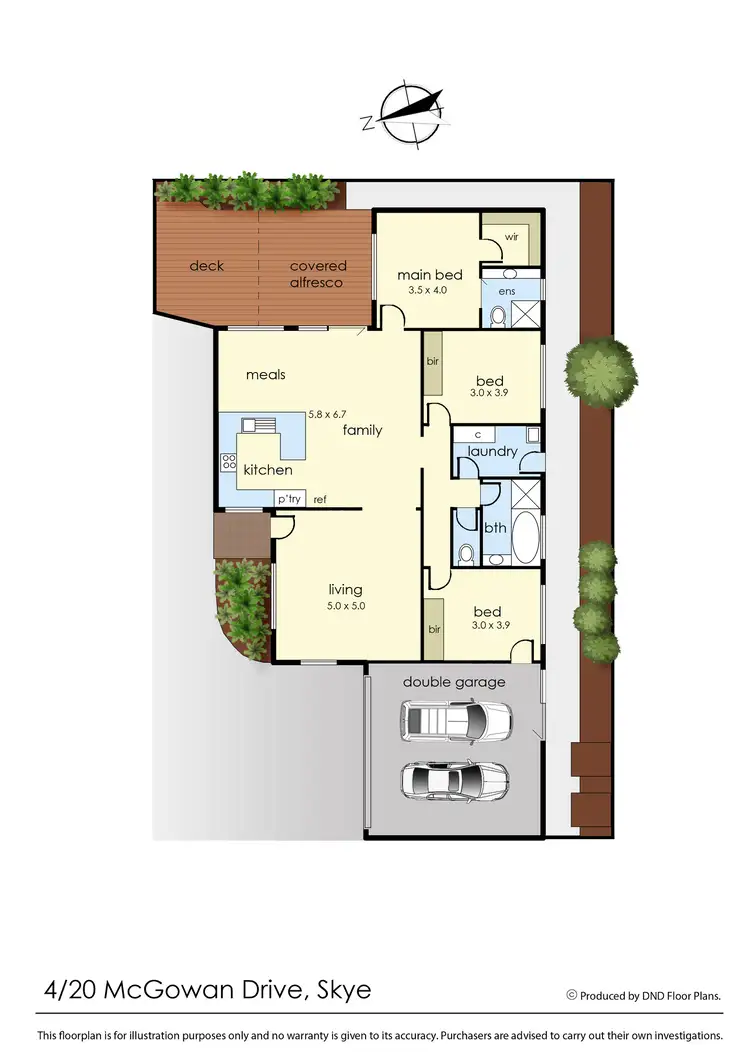 Floorplan of Homely unit listing, 4/20 McGowan Drive, Skye VIC 3977