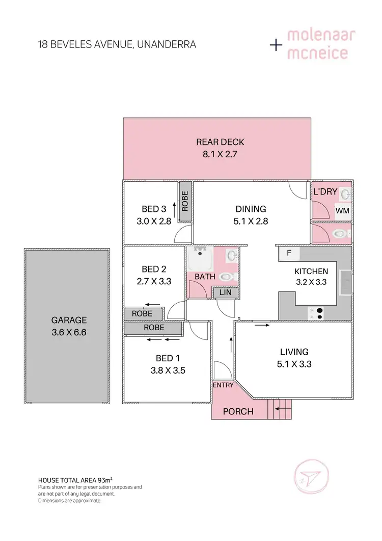 Floorplan of Homely house listing, 18 Beveles Avenue, Unanderra NSW 2526