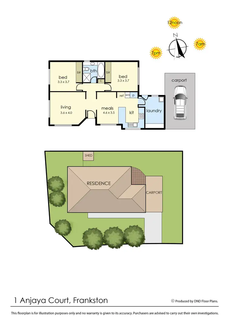 Floorplan of Homely house listing, 1 Anjaya Court, Frankston VIC 3199