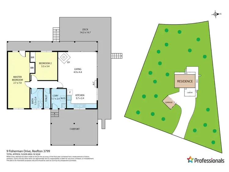 Floorplan of Homely house listing, 9 Fisherman Drive, Reefton VIC 3799