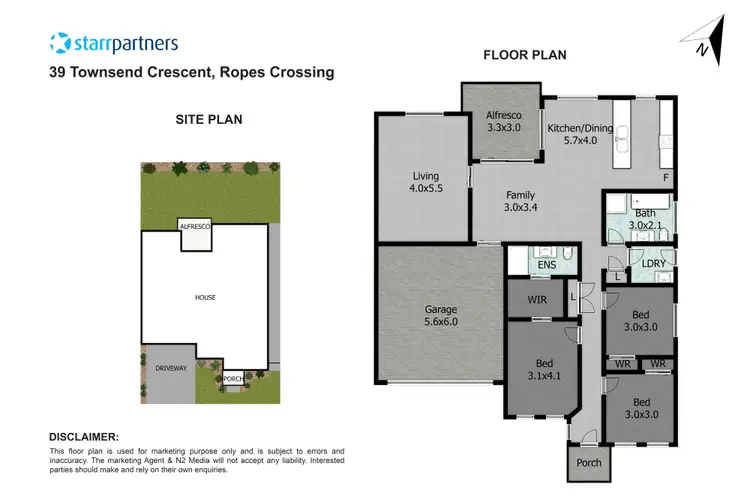 Floorplan of Homely house listing, 39 Townsend Crescent, Ropes Crossing NSW 2760