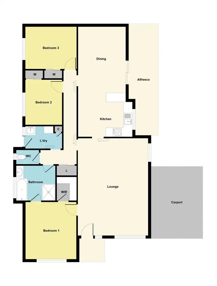 Floorplan of Homely house listing, 3 George Road, Ararat VIC 3377