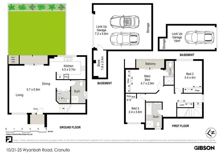 Floorplan of Homely townhouse listing, 10/21-25 Wyanbah Road, Cronulla NSW 2230