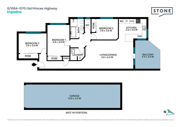 Floorplan of Homely unit listing, 6/1064-1070 Old Princes Highway, Engadine NSW 2233
