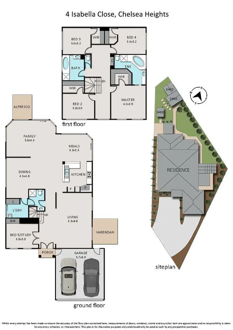 Floorplan of Homely house listing, 4 Isabella Close, Chelsea Heights VIC 3196