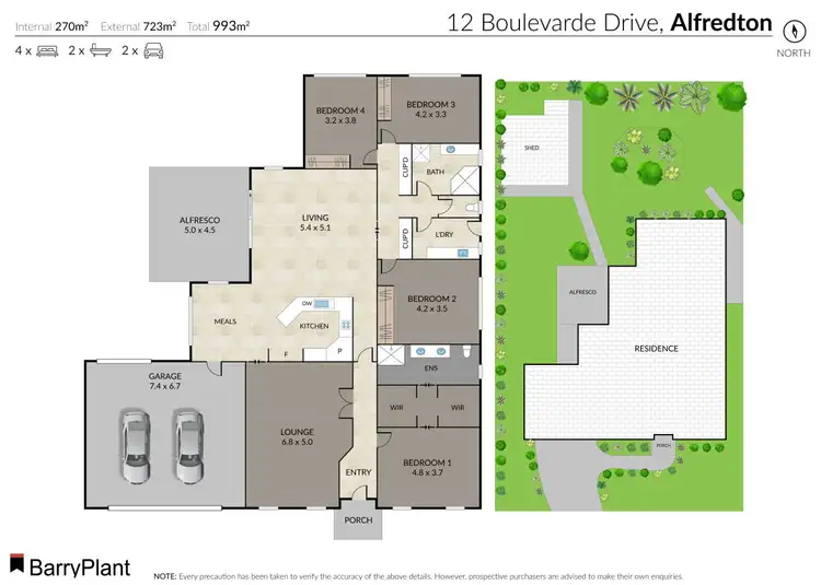 Floorplan of Homely house listing, 12 Boulevarde Drive, Alfredton VIC 3350