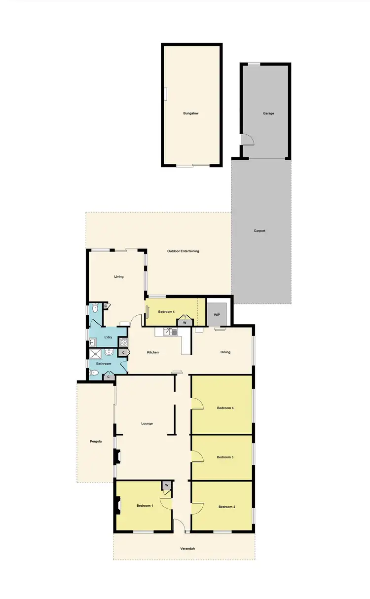 Floorplan of Homely house listing, 92 Burns Street, Maryborough VIC 3465