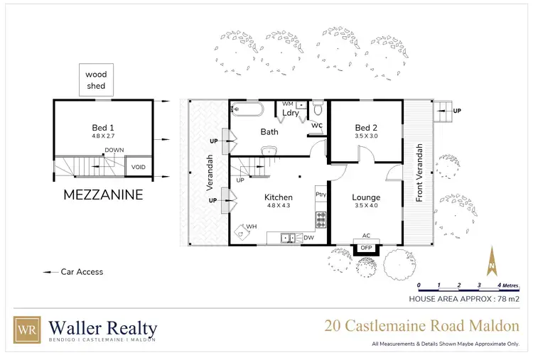 Floorplan of Homely house listing, 20 Castlemaine Road, Maldon VIC 3463