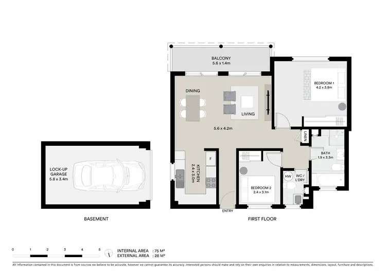 Floorplan of Homely apartment listing, 28/94 Linden Street, Sutherland NSW 2232
