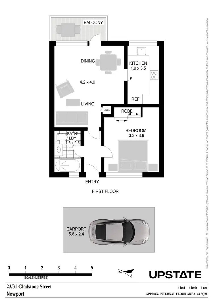 Floorplan of Homely apartment listing, 23/31 Gladstone Street, Newport NSW 2106