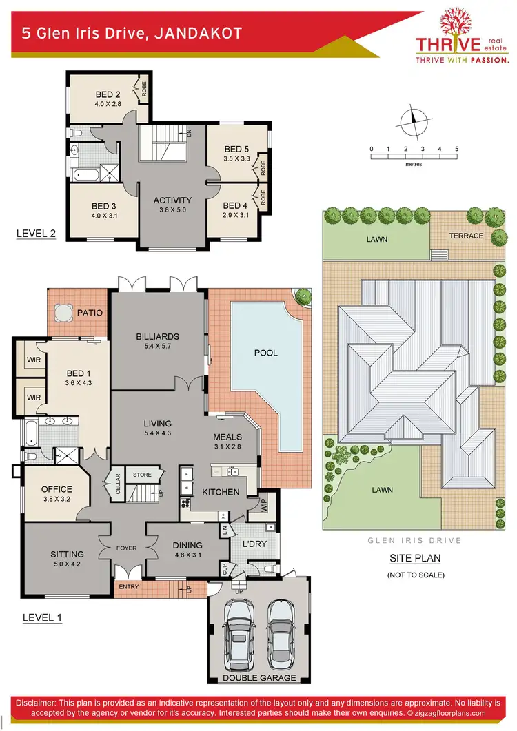 Floorplan of Homely house listing, 5 Glen Iris Drive, Jandakot WA 6164
