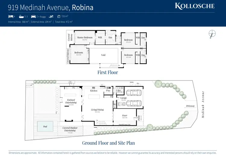 Floorplan of Homely house listing, 919 Medinah Avenue, Robina QLD 4226