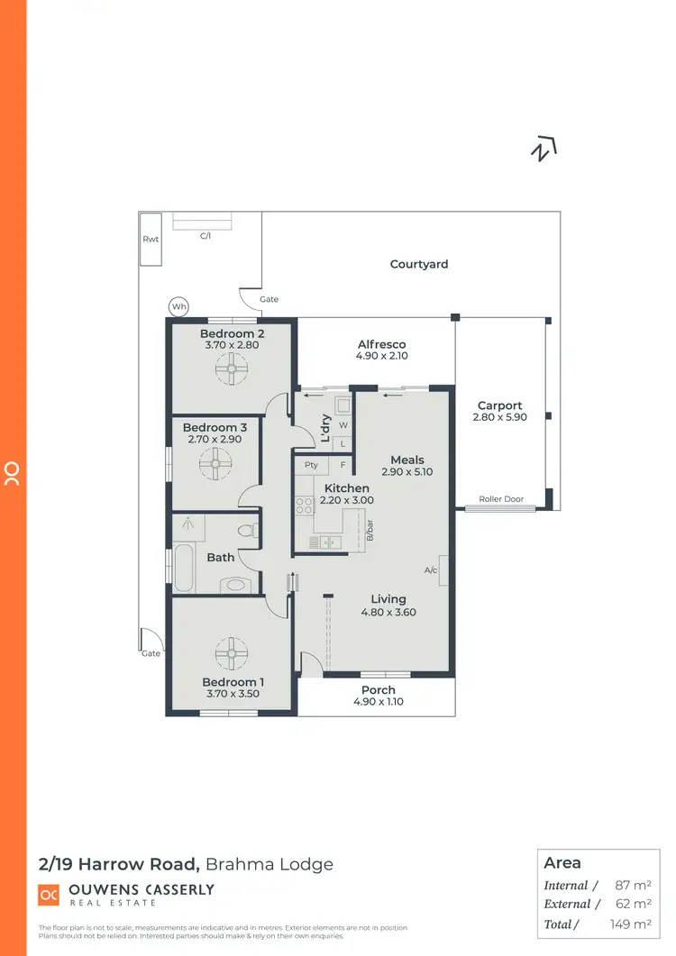 Floorplan of Homely unit listing, 2/19 Harrow Road, Brahma Lodge SA 5109