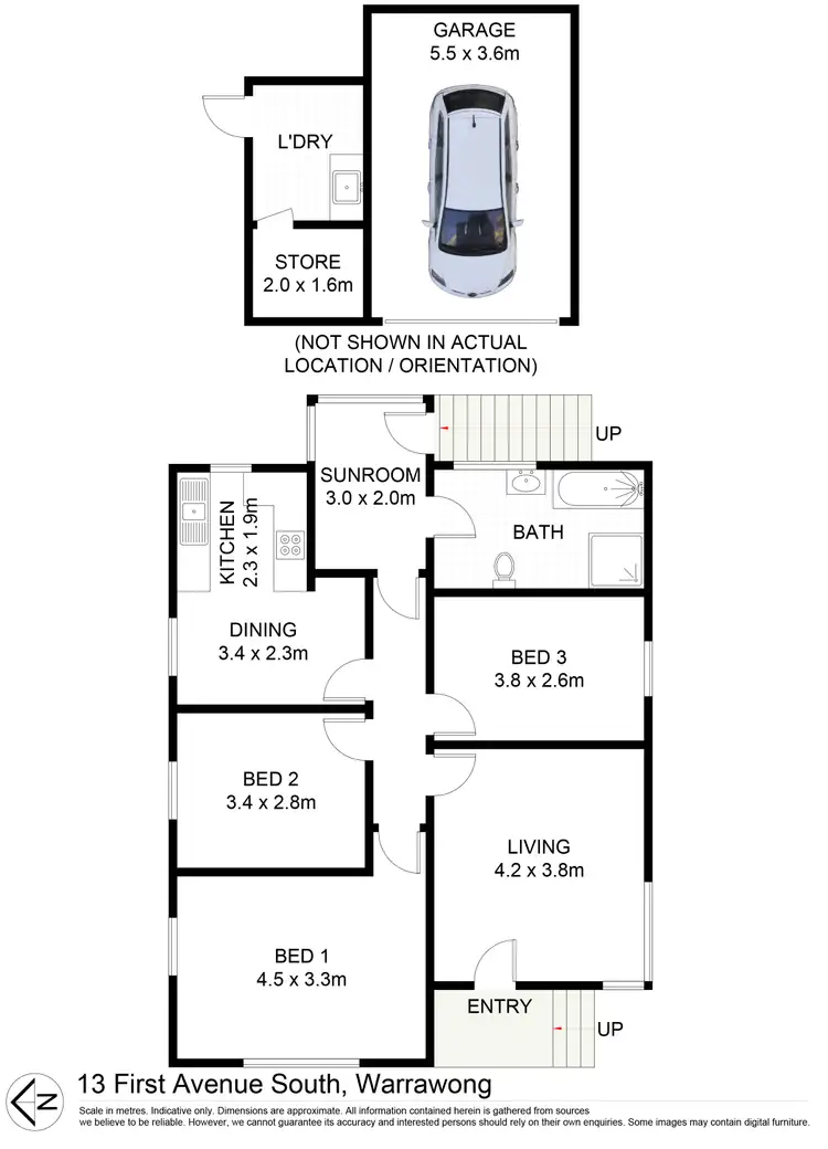 Floorplan of Homely house listing, 13 First Avenue South, Warrawong NSW 2502