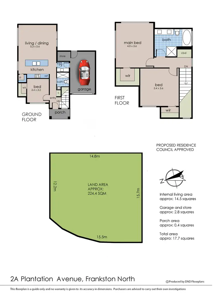Floorplan of Homely land listing, 2A Plantation Avenue, Frankston North VIC 3200