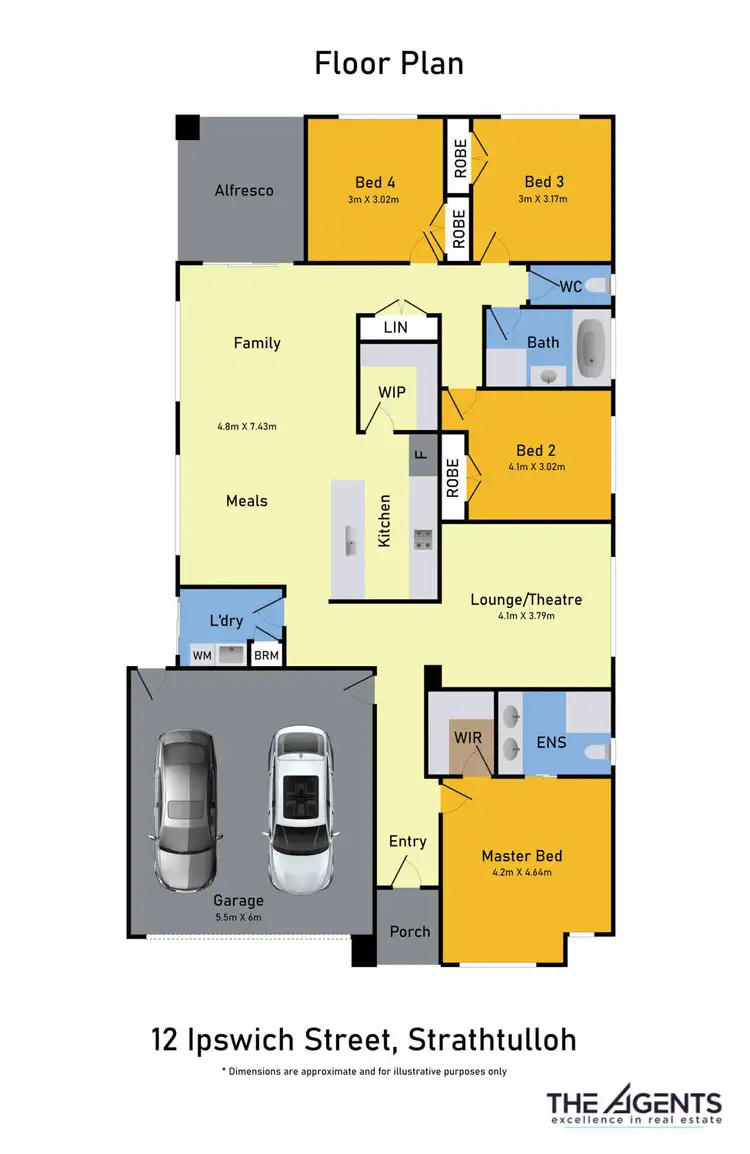 Floorplan of Homely house listing, 12 Ipswich Street, Strathtulloh VIC 3338