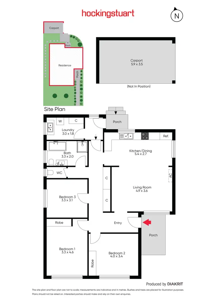 Floorplan of Homely house listing, 1/56 O'Connor Street, Reservoir VIC 3073