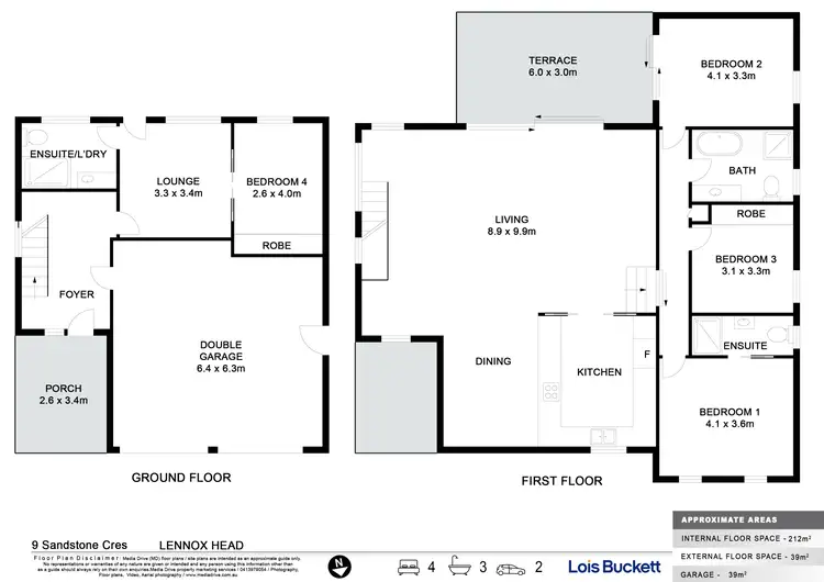 Floorplan of Homely house listing, 9 Sandstone Crescent, Lennox Head NSW 2478