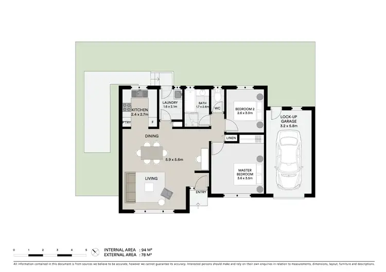 Floorplan of Homely townhouse listing, 14/66 Reeves Street, Narara NSW 2250