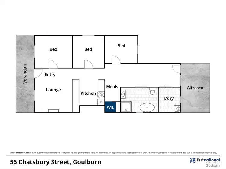 Floorplan of Homely house listing, 56 Chatsbury Street, Goulburn NSW 2580