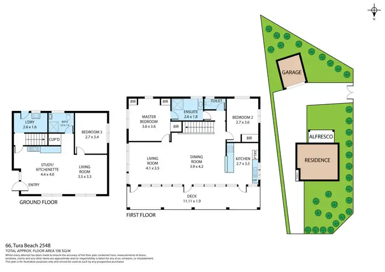Floorplan of Homely house listing, 66 Tura Beach Drive, Tura Beach NSW 2548