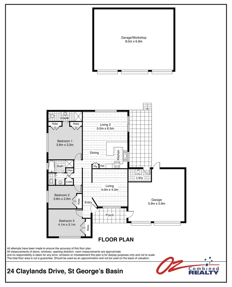 Floorplan of Homely house listing, 24 Claylands Drive, St Georges Basin NSW 2540