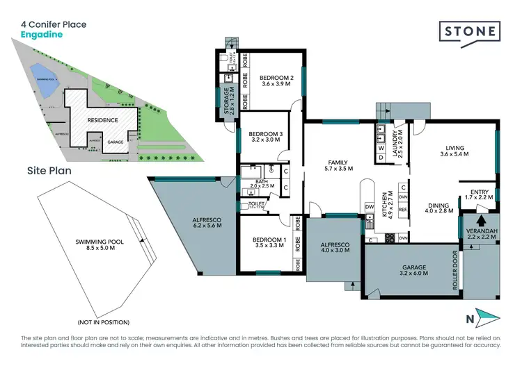 Floorplan of Homely house listing, 4 Conifer Place, Engadine NSW 2233
