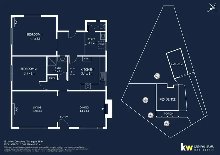 Floorplan of Homely house listing, 16 Gillies Crescent, Traralgon VIC 3844