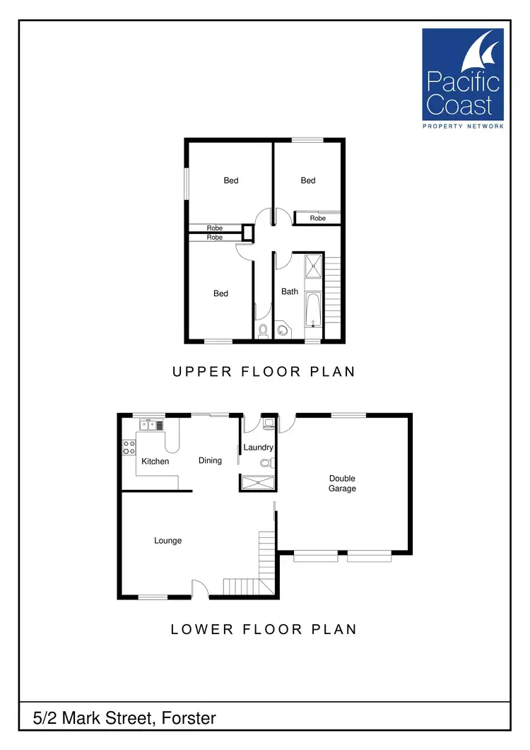 Floorplan of Homely townhouse listing, 5/2 Mark Street, Forster NSW 2428
