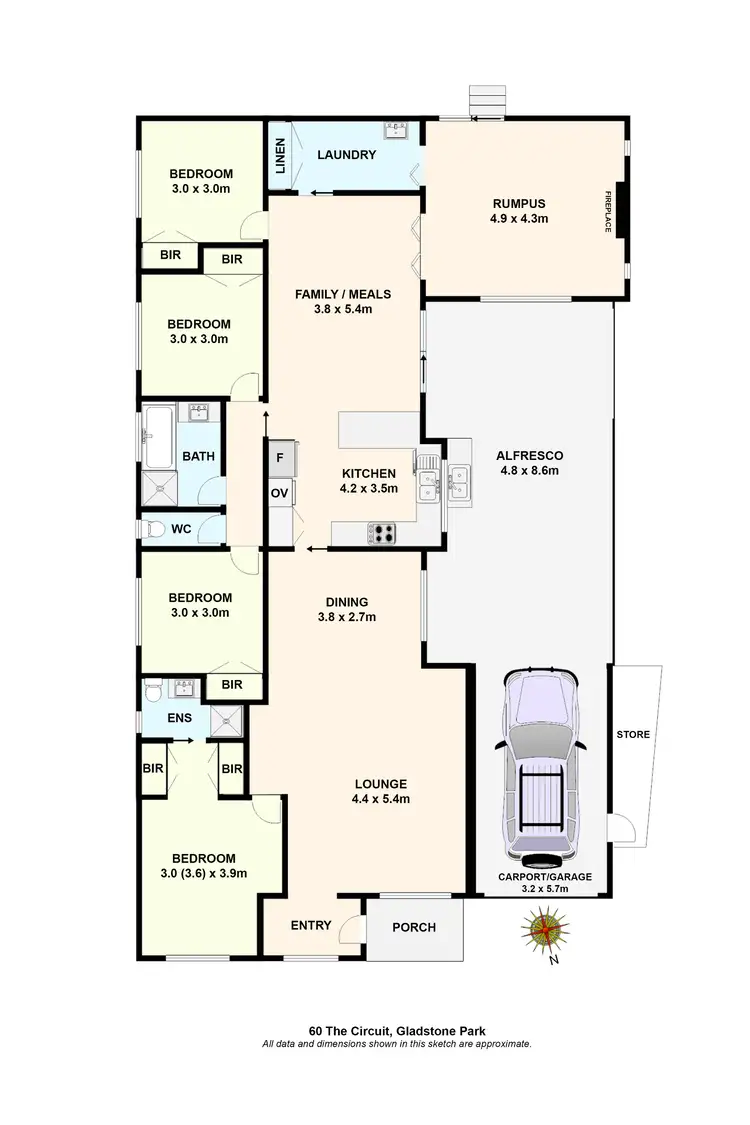 Floorplan of Homely house listing, 60 The Circuit, Gladstone Park VIC 3043