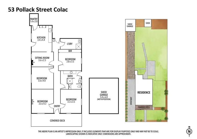 Floorplan of Homely house listing, 53 Pollack Street, Colac VIC 3250