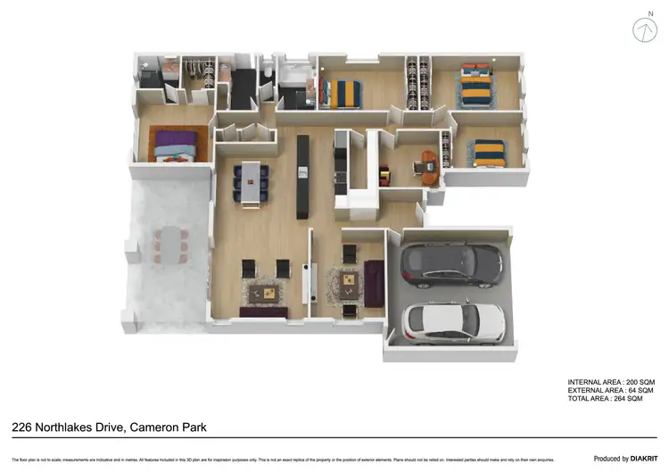 Floorplan of Homely house listing, 226 Northlakes Drive, Cameron Park NSW 2285