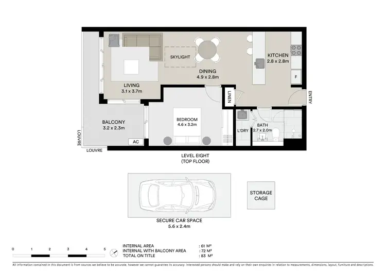 Floorplan of Homely unit listing, 804/16 Baywater Drive, Wentworth Point NSW 2127