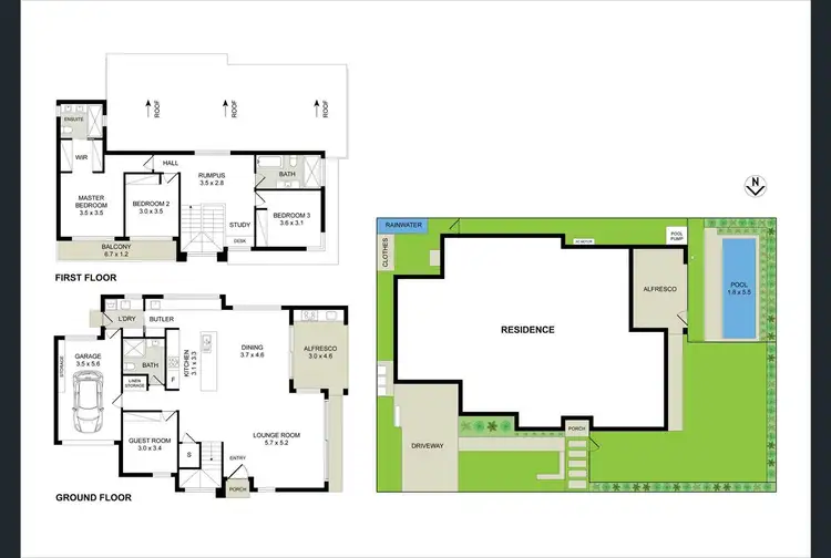 Floorplan of Homely semi-detached listing, 2a Third Avenue, Gymea Bay NSW 2227