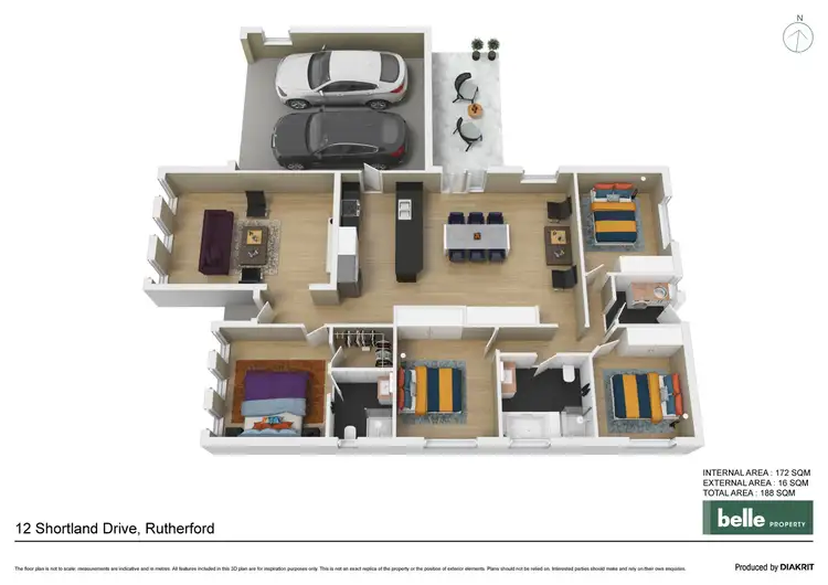 Floorplan of Homely house listing, 12 Shortland Drive, Rutherford NSW 2320