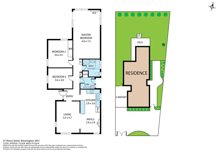 Floorplan of Homely house listing, 37 Illowa Street, Mornington VIC 3931