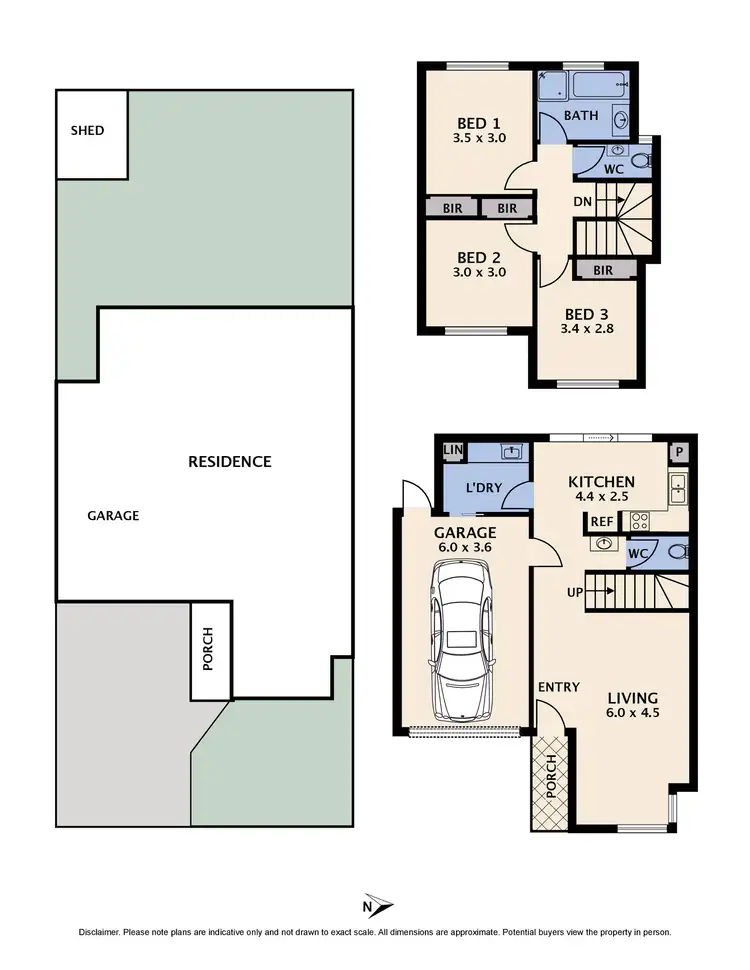 Floorplan of Homely townhouse listing, 1A Judges Court, Reservoir VIC 3073